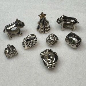 Metal Charm Set of 8
